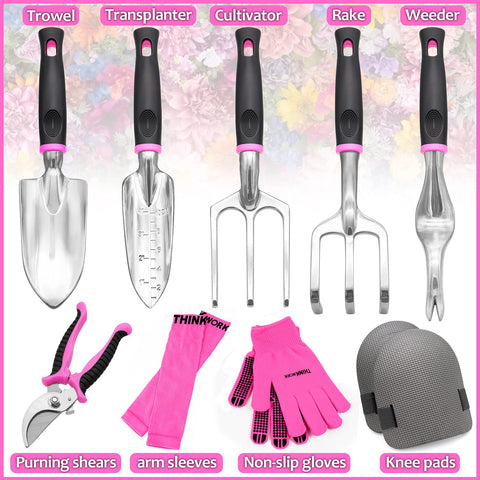 THINKWORK Pink Garden Tools gift-ready packaging for a thoughtful present
