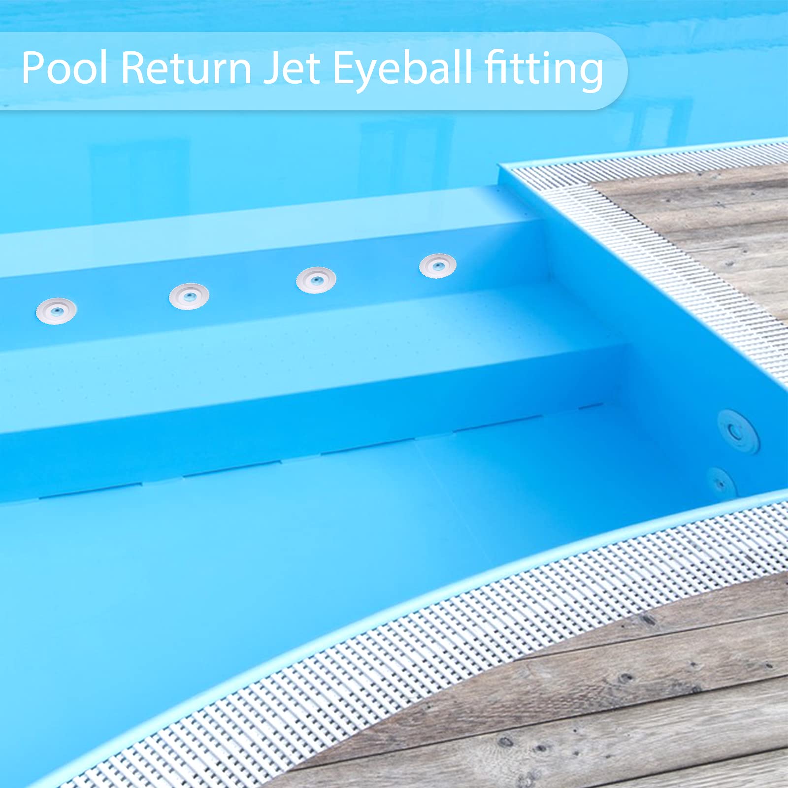 Thinp adjustable direction ring lets you steer flow toward desired pool areas