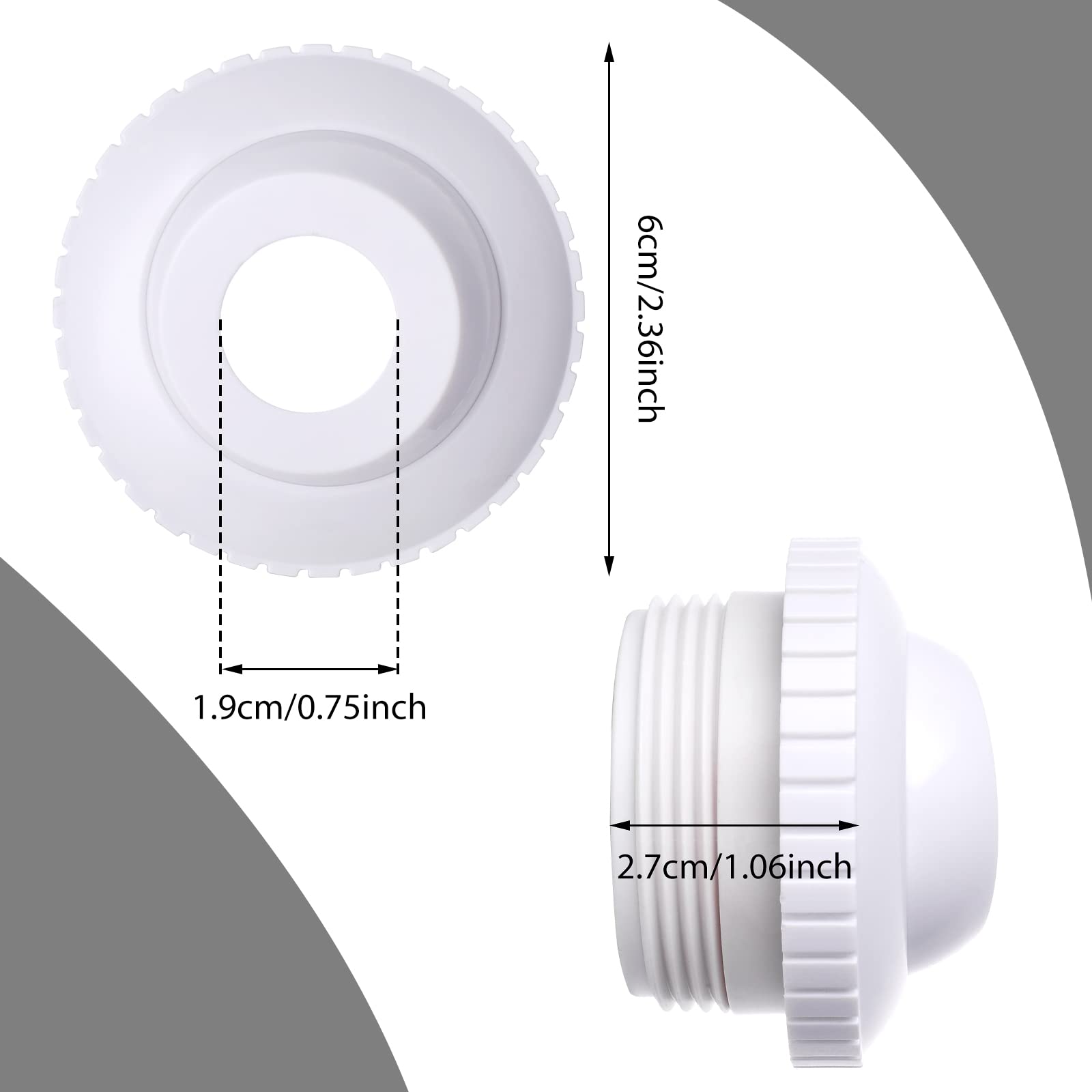 Thinp eyeball inlet jet 3-4in demonstrates adjustable outlet direction for targeted returns