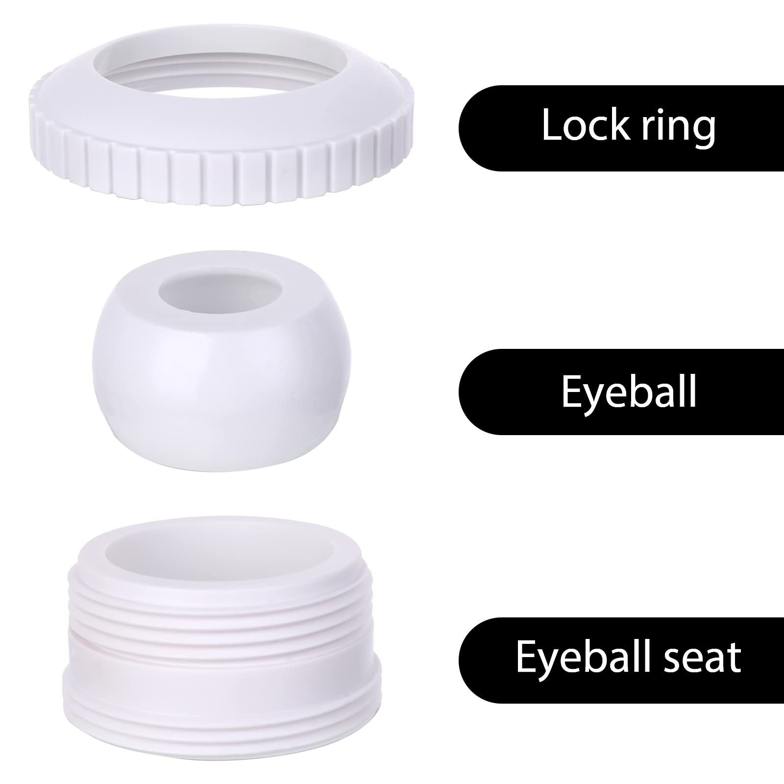 Thinp pool return jet in ABS plastic highlights corrosion resistance