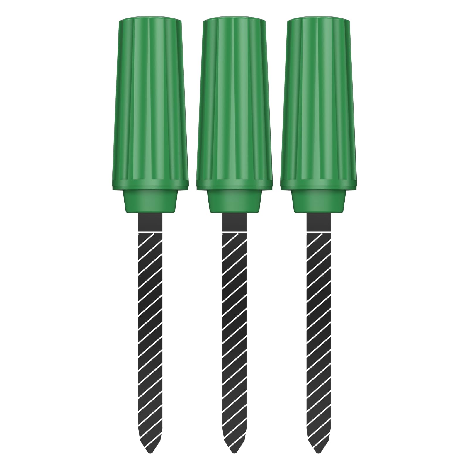 THIRDREALITY soil moisture sensor trio, front view, precise readings for healthier irrigation
