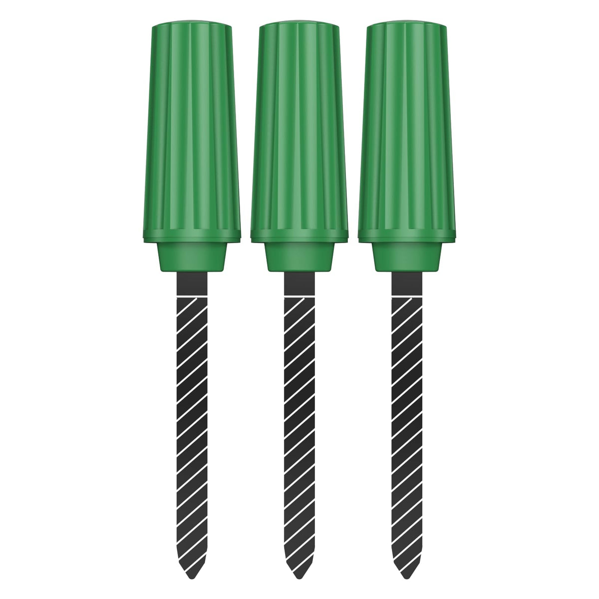 THIRDREALITY soil moisture sensor trio, front view, precise readings for healthier irrigation