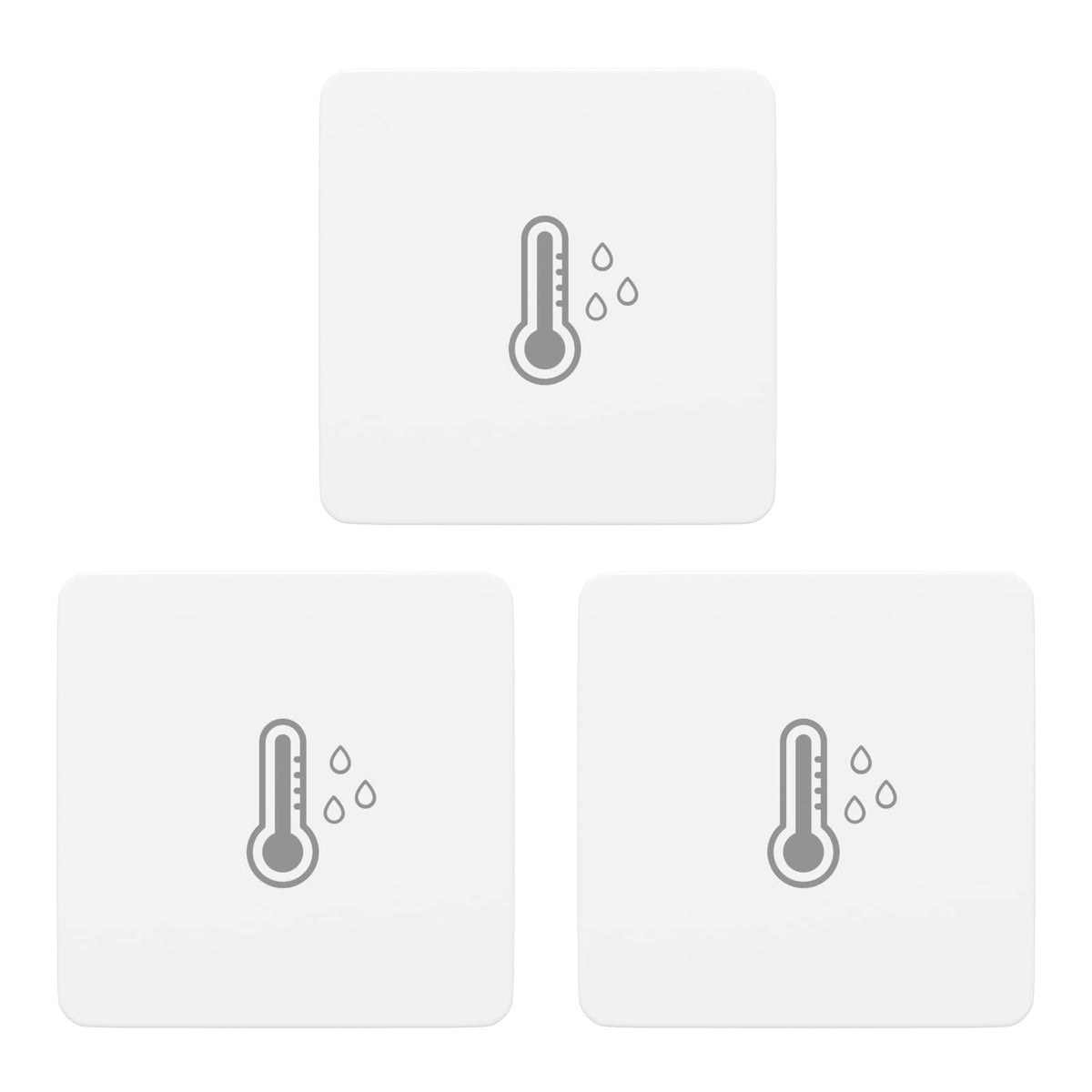 THIRDREALITY Zigbee Sensor Lite pack image showing three compact thermometers for home monitoring