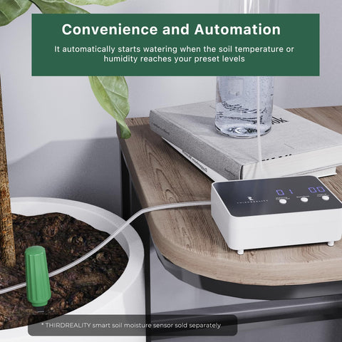 ThirdReality Zigbee watering kit remote-control use demonstrates mobile monitoring away from home.