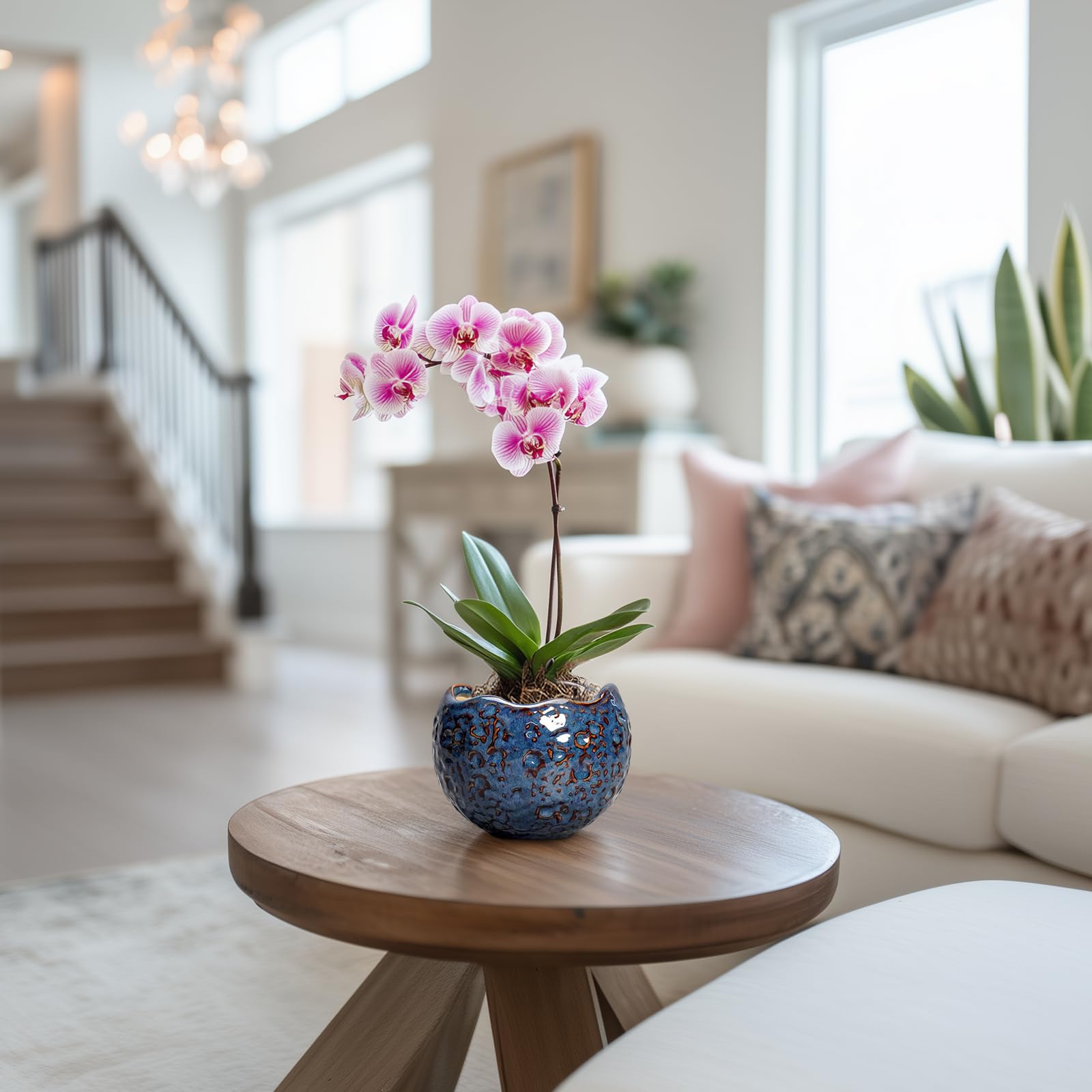 Thirtypot modern round design suits contemporary spaces.