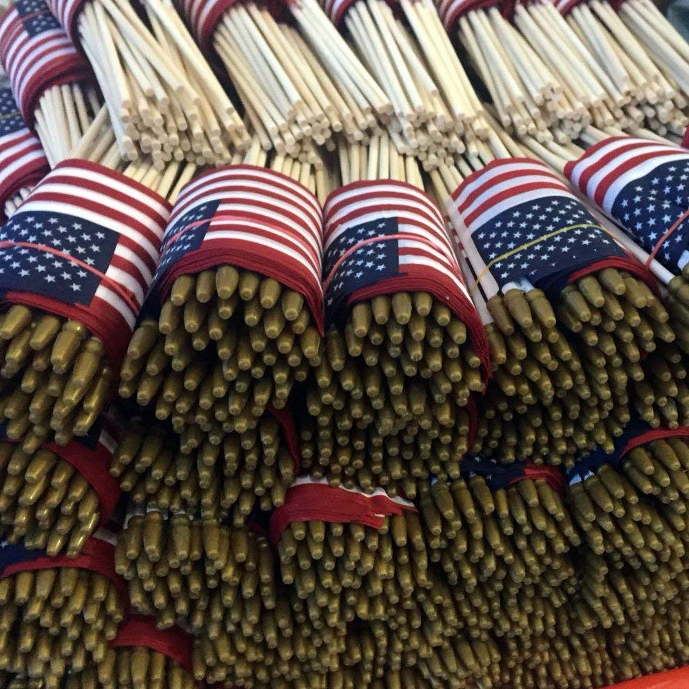 Thirty seven DAYS polyester flag closeup for durable event use.