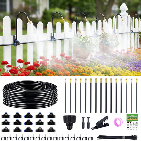 Thiswing 360° adjustable nozzle cluster delivers targeted root watering in the garden.