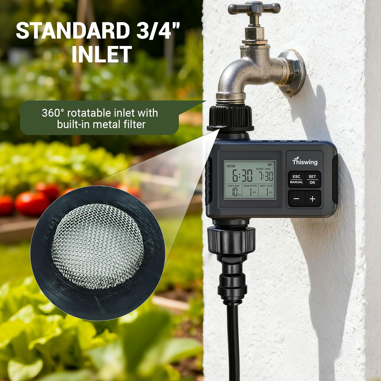Thiswing complete irrigation kit contents ensure a ready-to-use setup.