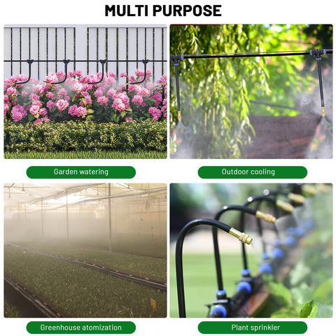Thiswing wide-application garden irrigation kit for lawns and greenhouses
