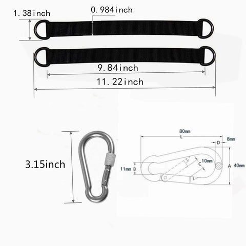 THJJSS hammock strap installation demonstrating tool-free setup