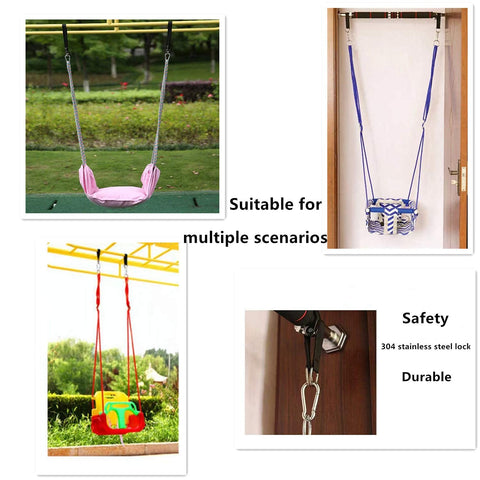 THJJSS locking hooks secured for safe swings and hammocks