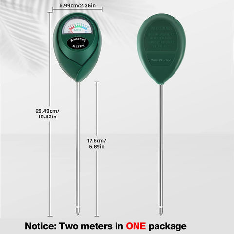 Thlevel meter in soil showing root-level probe for healthy watering.