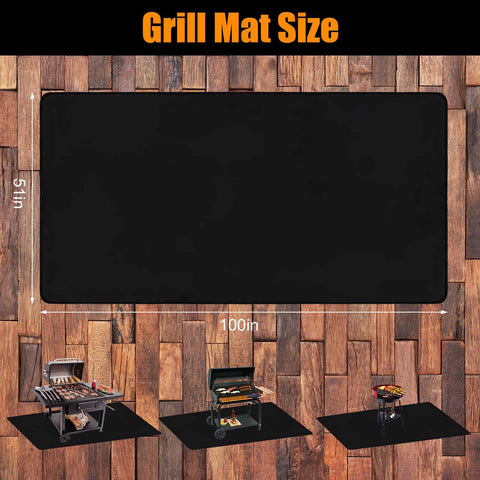 THMINS grill mat versatile-grill-stove-use adapts to grills, smokers, and fire pits.