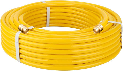 Thmxit 17ft CSST gas line hose for outdoor grills and heaters.