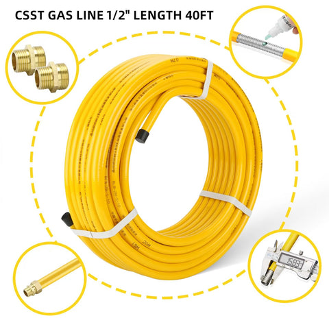 Thmxit CSST corrugated tubing highlights durable stainless steel design