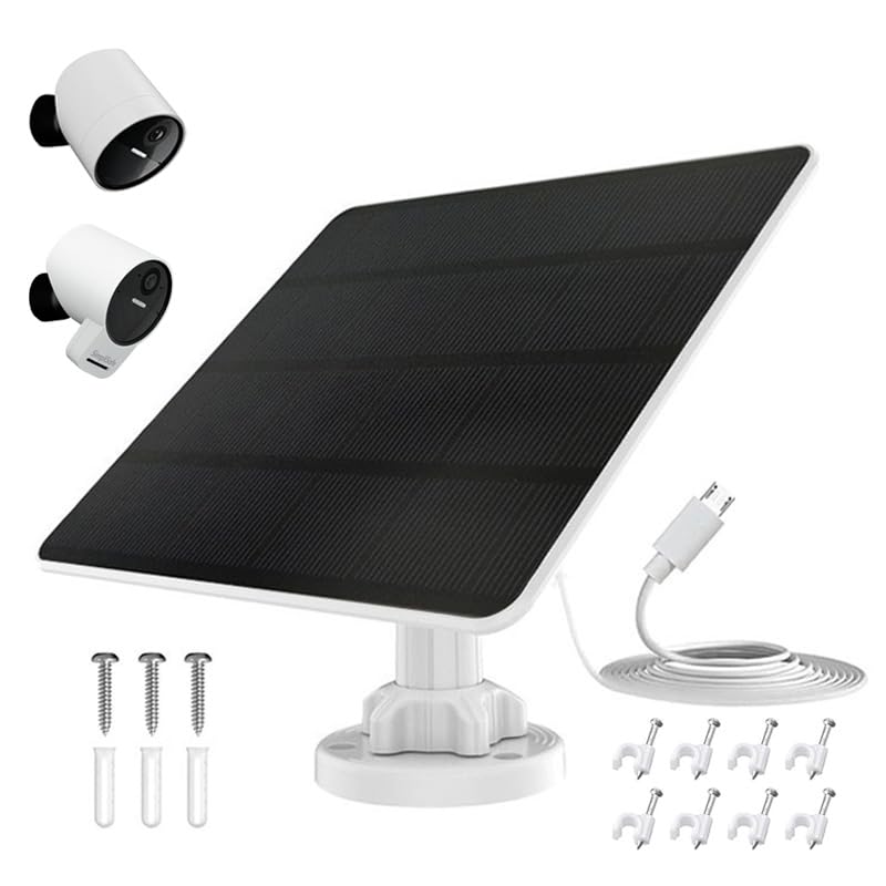 Thnluch solar panel for SimpliSafe Series 2 compatibility ensures steady camera power.