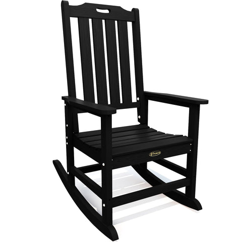 THOEOE oversized rocking chair on patio for relaxed outdoor seating