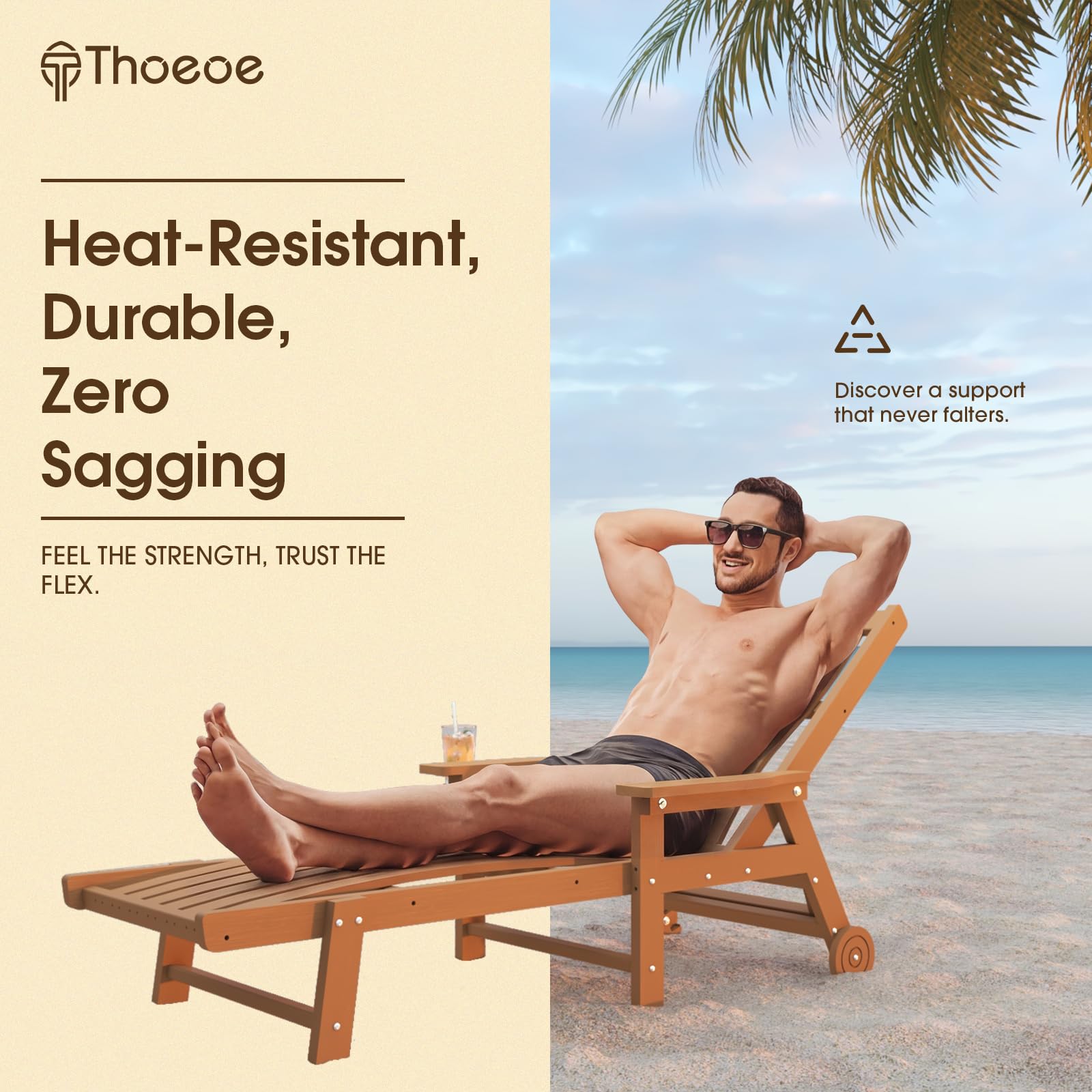 THOEOE eco-friendly HDPE keeps color vibrant and resistant to weather.