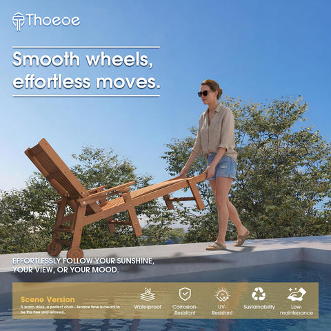 THOEOE durable surface cleans quickly with a damp cloth.