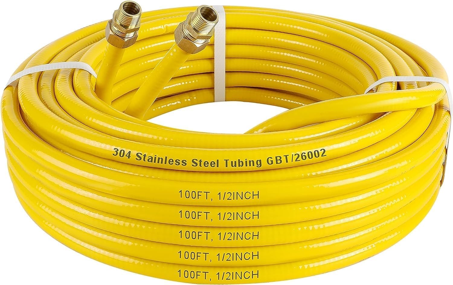 Thoupets CSST gas line 100ft coil for flexible installation.
