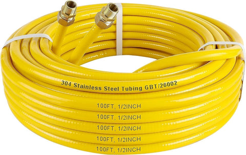 Thoupets CSST gas line 100ft coil for flexible installation.