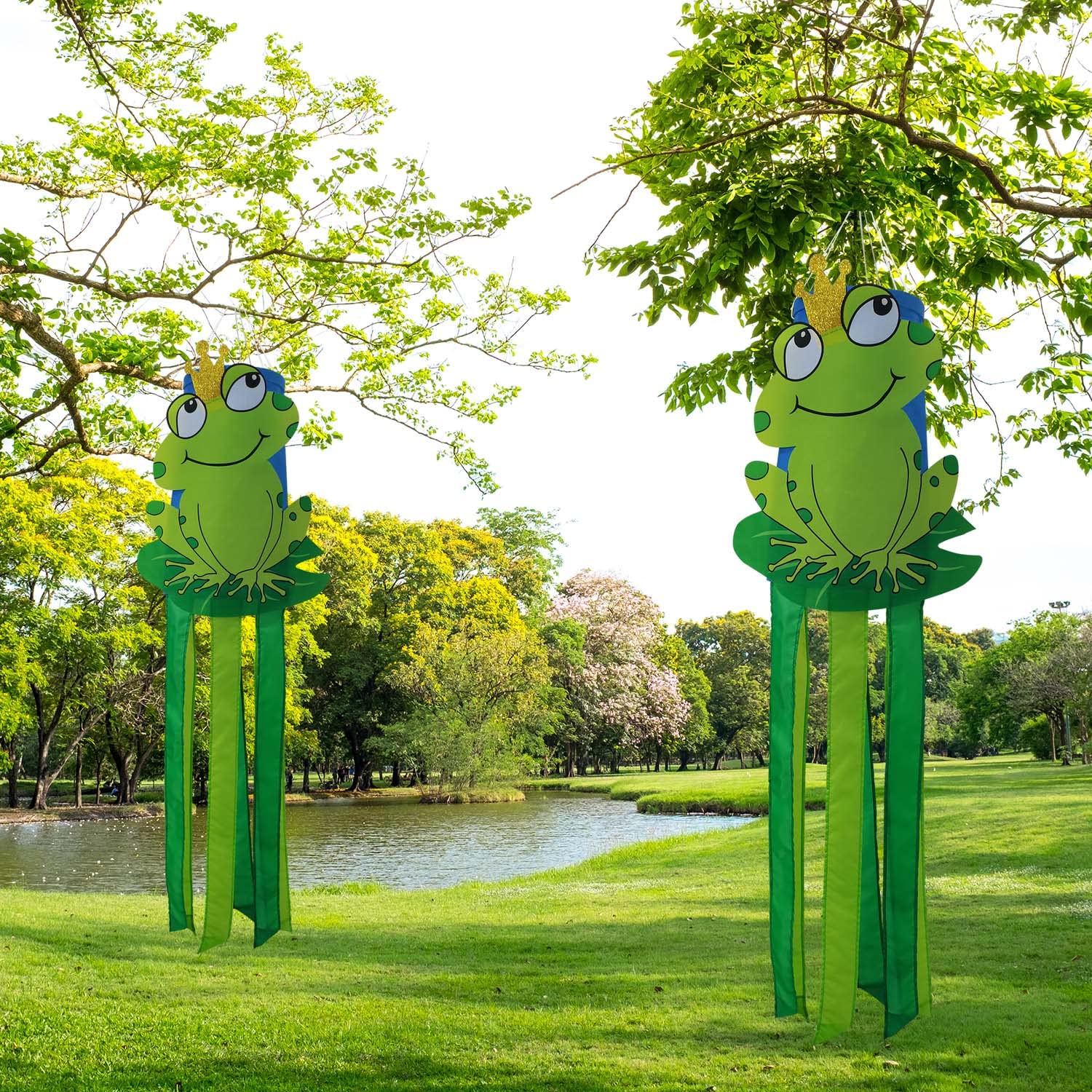 THQZLH frog windsock catching the wind to enhance curb appeal