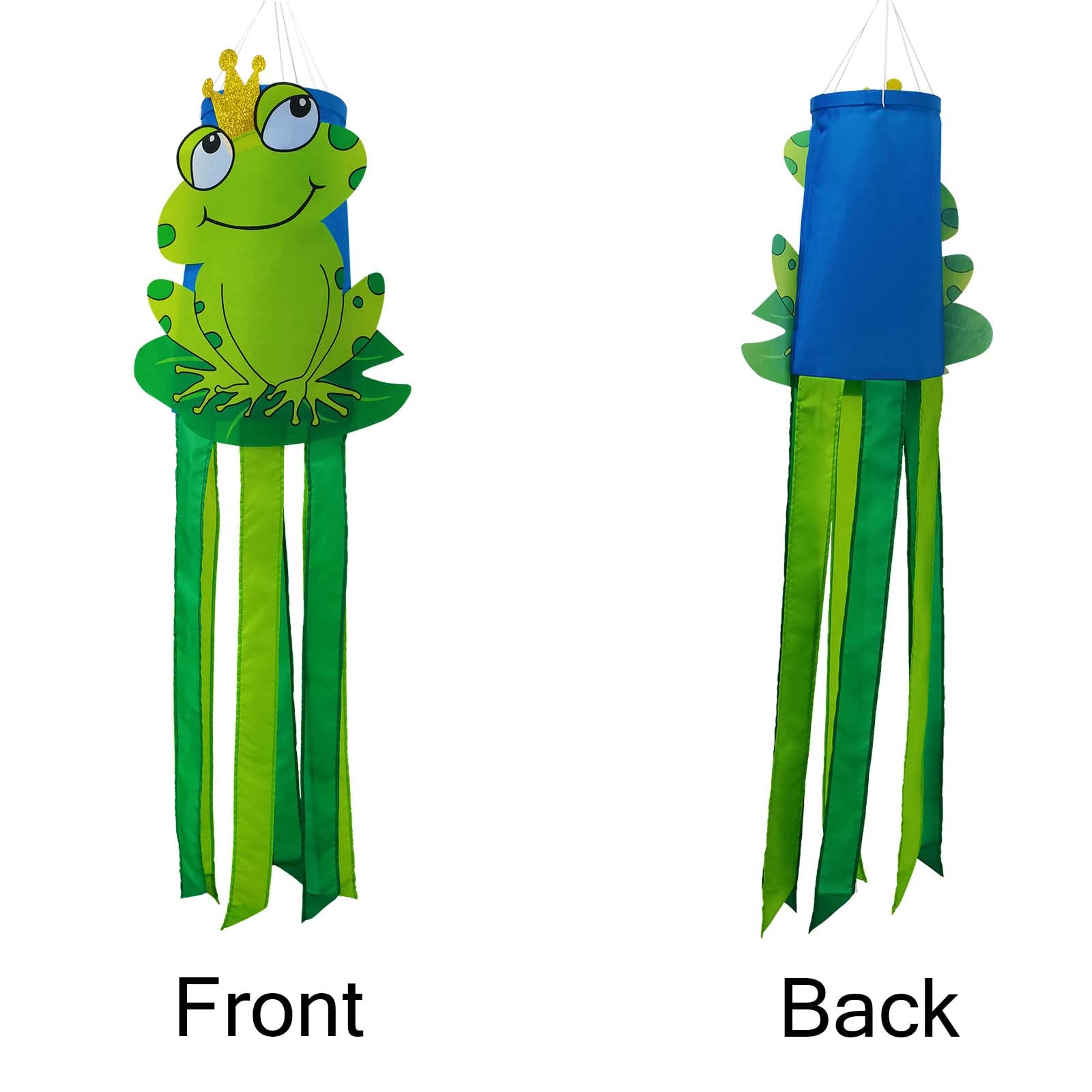 THQZLH frog windsock adds colorful charm to backyard decor