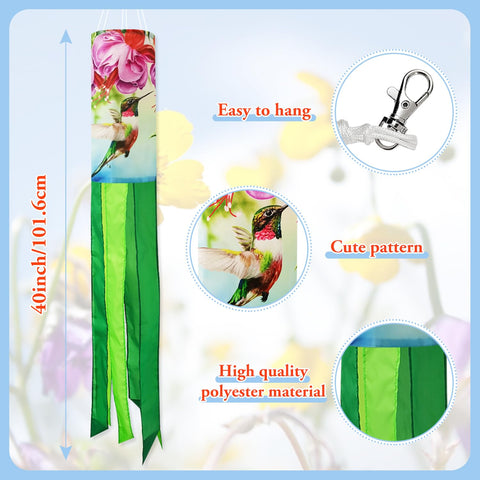 THQZLH Durable Polyester Windsock boosts weather-resistant yard charm.