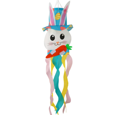 THQZLH bunny windsock, 44-inch, adds festive movement to porch decor.