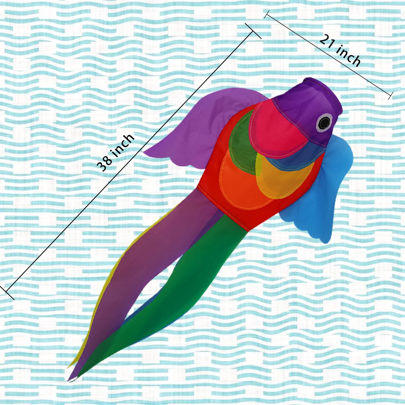 THQZLH fish windsock sun-resistant fabric preserves color during outdoor use.