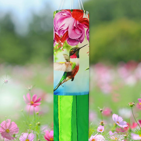 THQZLH Spring Windsock 2pc Set enhances outdoor spaces with motion.