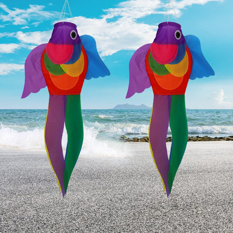 THQZLH colorful windsock on outdoor decoration adds festive charm.