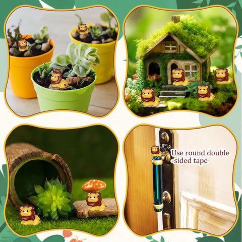 Threehoney miniature lion 04 offers cute table decor and party accents.