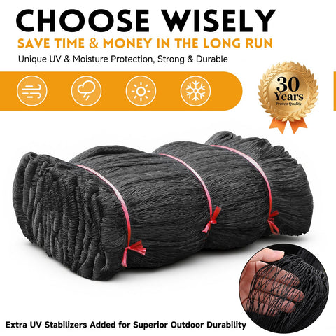 Threekia aviary and garden netting offers versatile, cut to fit protection