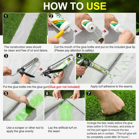 Threlaco cures fully within 24 hours for quick lawn setup.