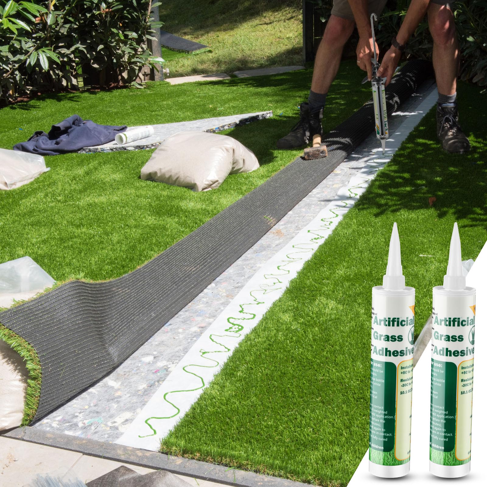 Threlaco glue head attached enables clean edge application.