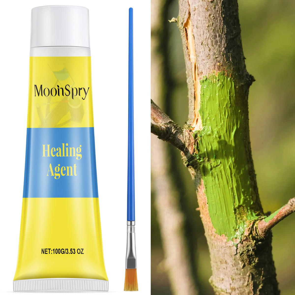 Threlaco Tree Wound Sealer 100g tube ready to protect pruning wounds and conserve moisture.