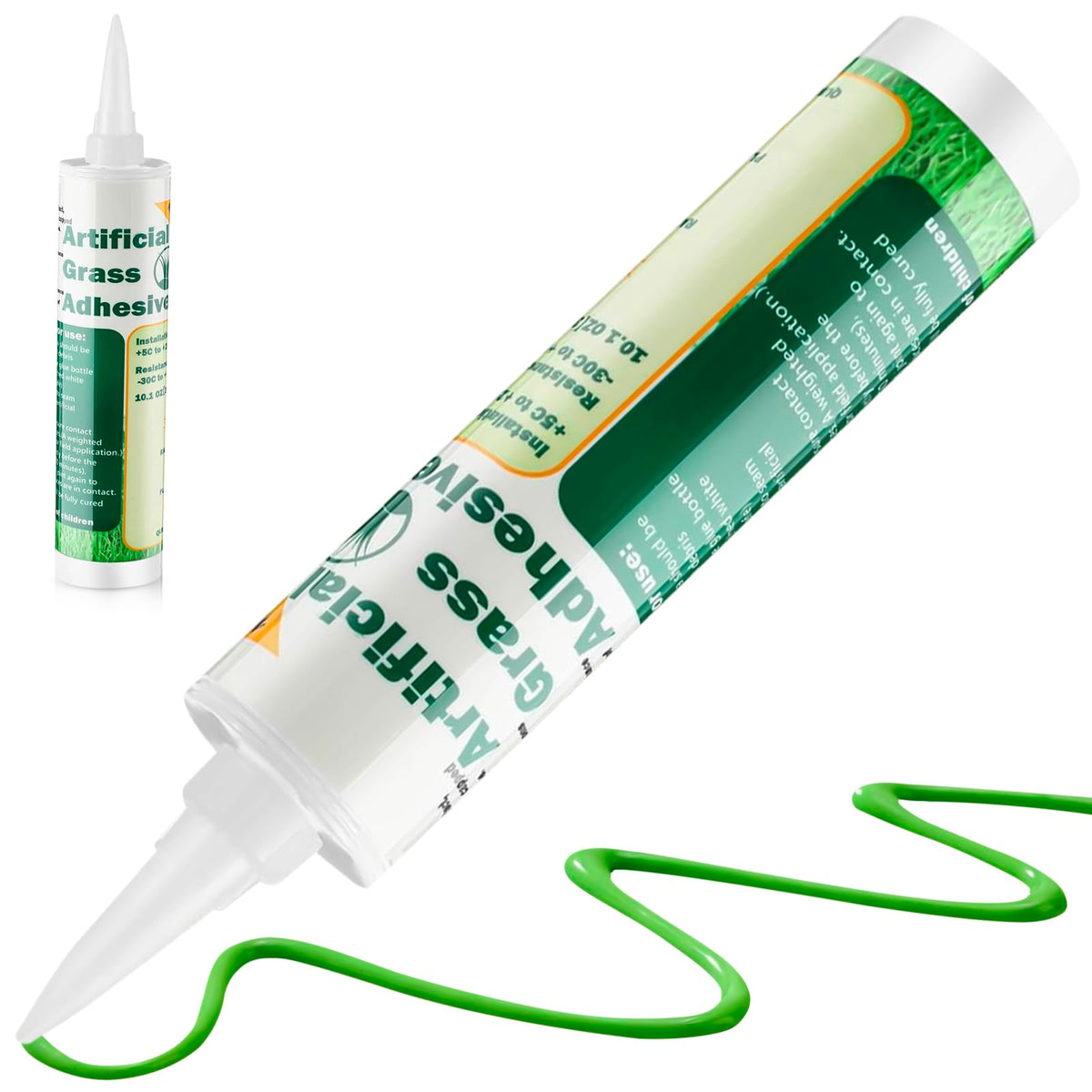 Threlaco turf glue tube 10 oz ready for seamless lawn bonding.