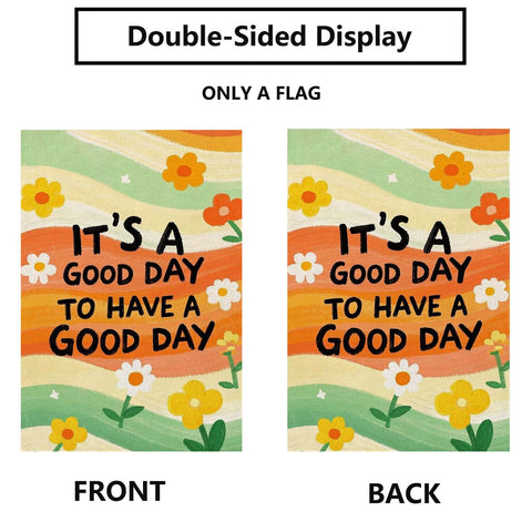 Thriano Groovy Floral flag daisy on a porch adds weather-resistant charm.