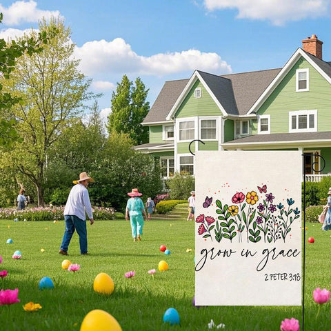 Thriano outdoor-yard-flag decor emphasis fits patios and gardens with charming seasonal motif.