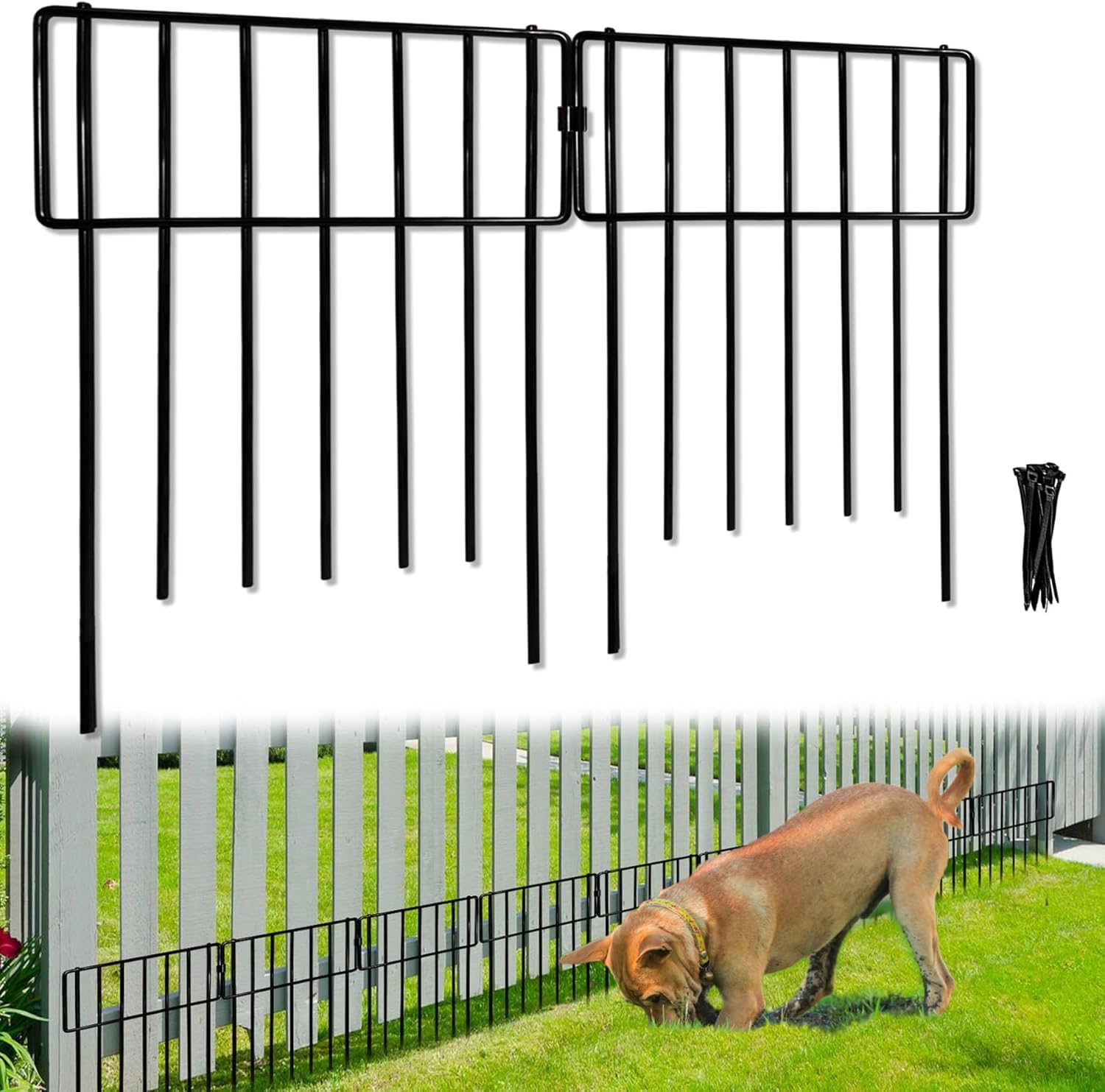 Thrivinest animal barrier fence 30-pack ready to define space and prevent digging