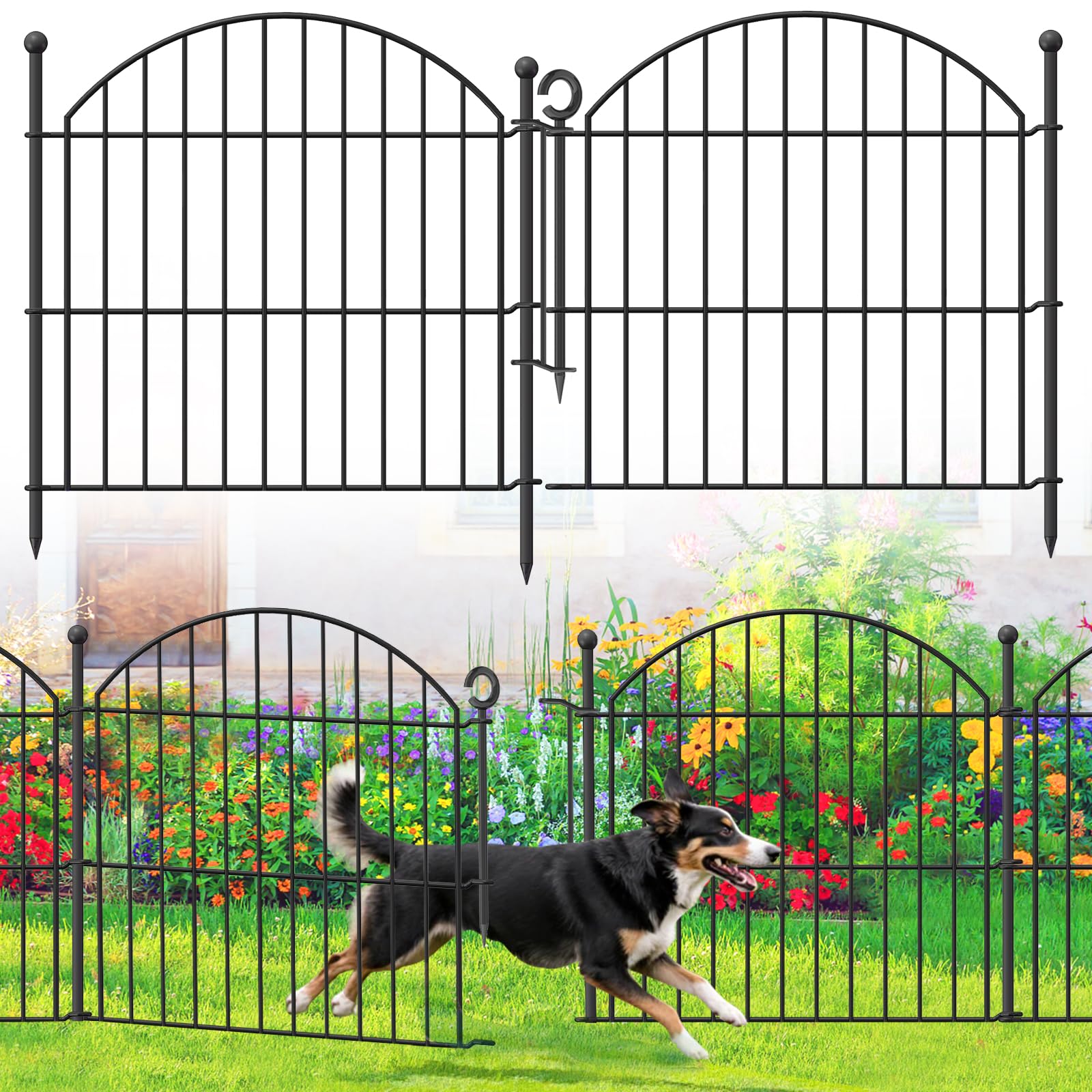 Thrivinest arch garden fence panel defining borders and enhancing landscape appeal
