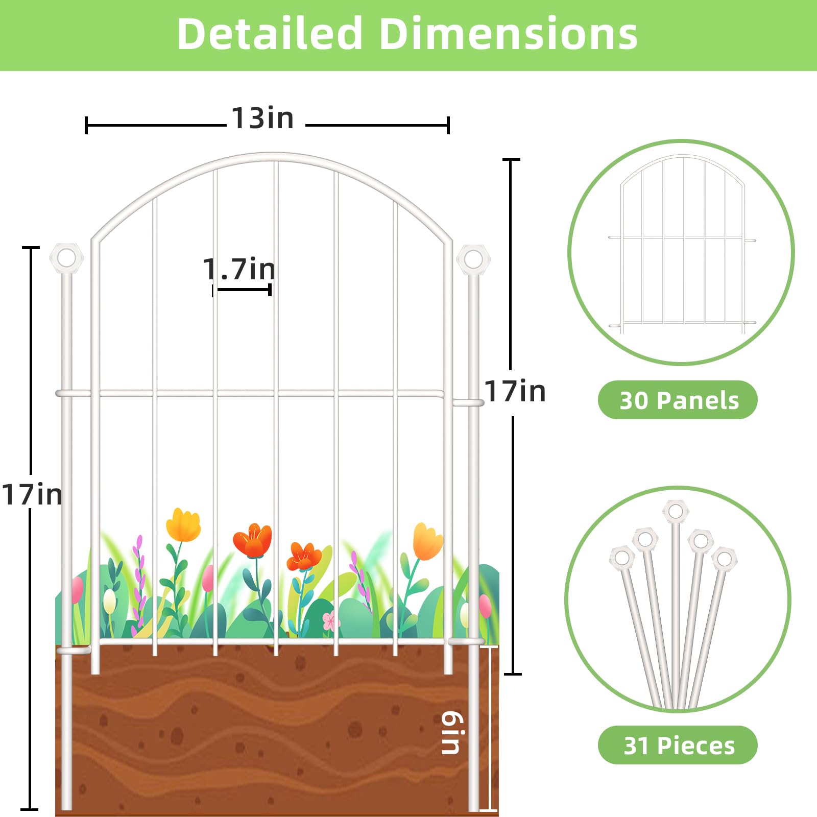 Thrivinest border panels enhance flower display while protecting plants