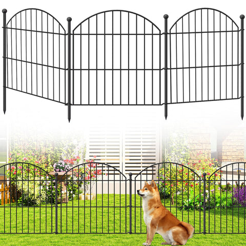 Thrivinest decorative garden fence 24in height defines borders with weather-ready elegance.