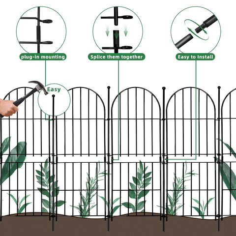 Thrivinest arch-border fence edging enhances garden borders and plant displays.