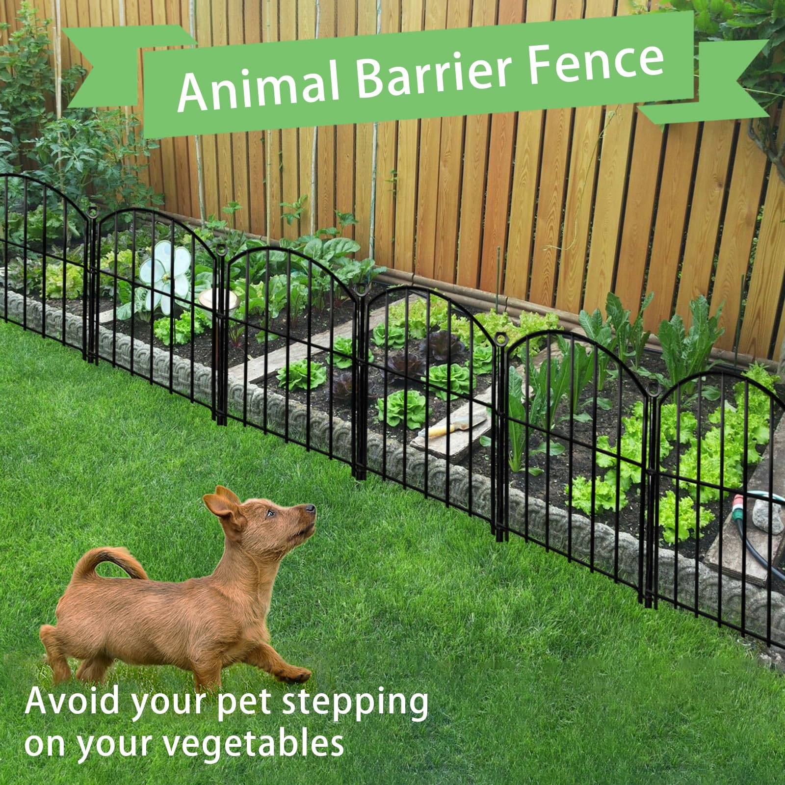 Thrivinest easy-installation no-dig fence enables quick setup.