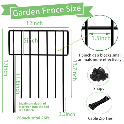 Thrivinest no-dig garden fence demonstrates easy setup along lawn borders.