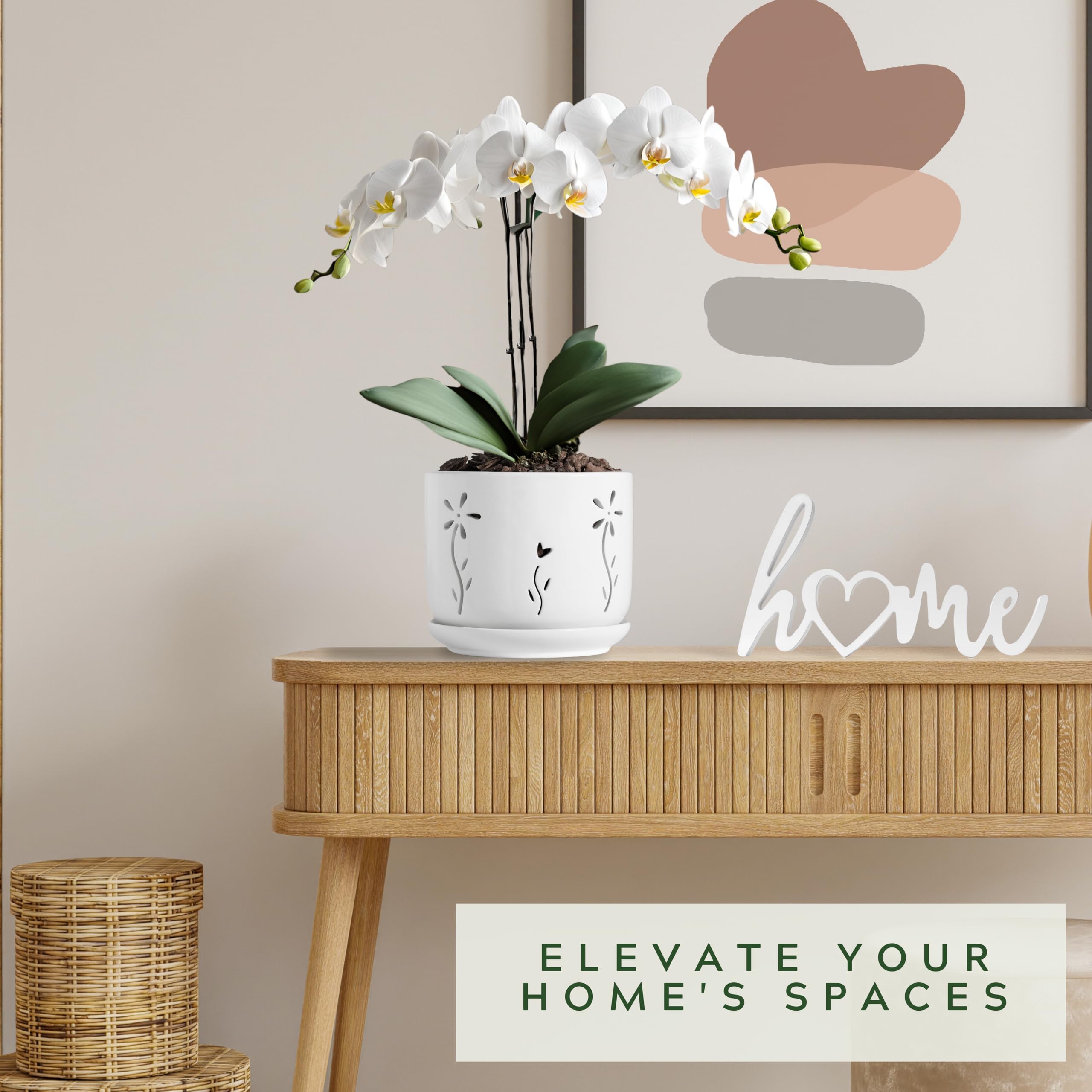 Thriving Thicket gift-ready white decor enhances any room.