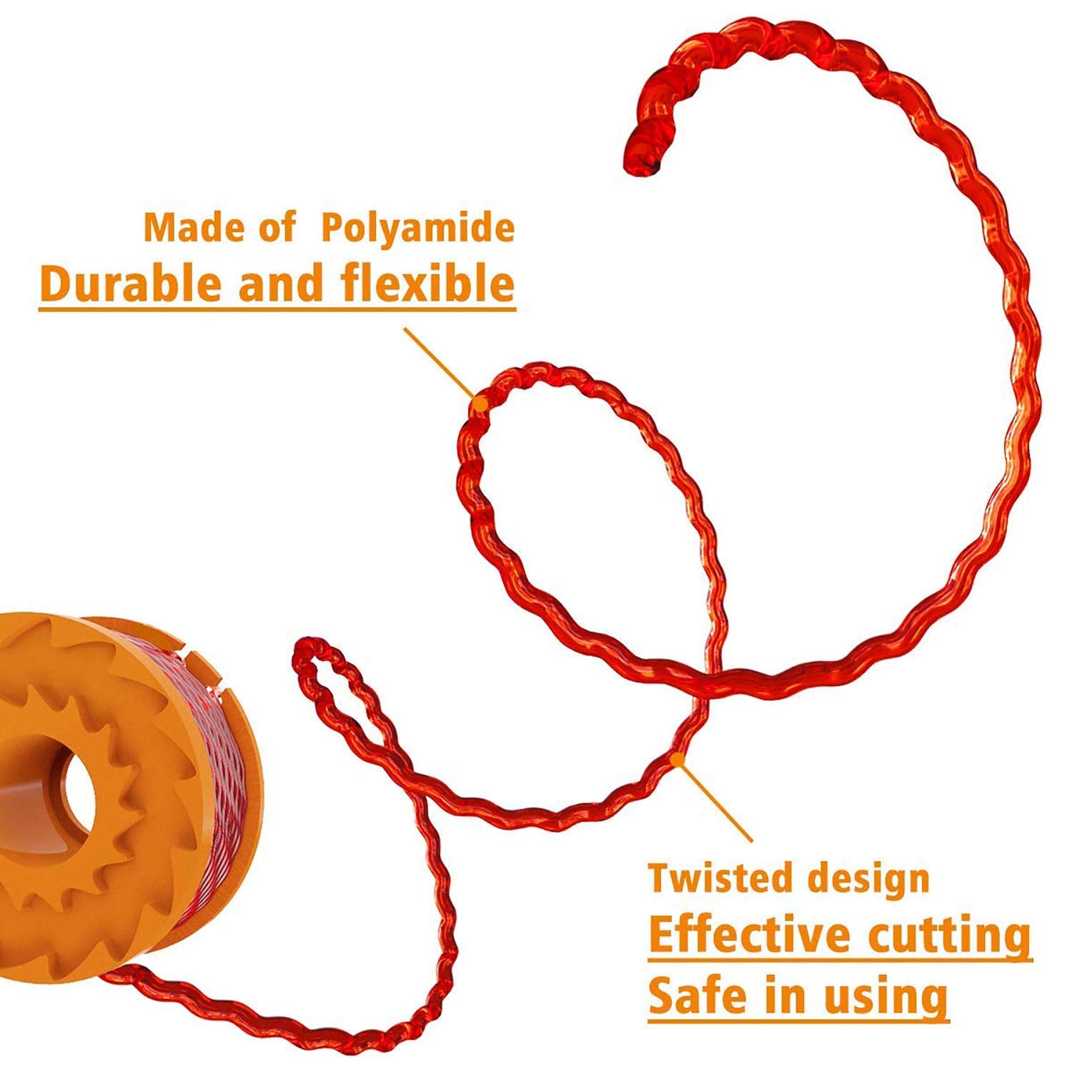 THTEN ABS spool and nylon thread for durable, long-lasting use.