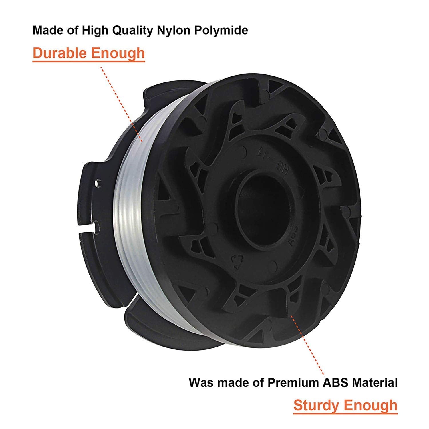 THTEN AF-100 spool compatibility with Black and Decker trimmers for easy refills.